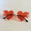 Nuevas Gafas de Sol Halloween Navidad Transfronterizas Sin Montura Gafas de Amor Gafas Sin Montura Gafas para Fiesta Baile