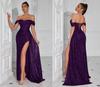 Popular Europeo y Americano Transfronterizo Top de Tubo de Lentejuelas Vestido Sexy Banquete Abertura Largo Ajustado Modelo Vestido de Noche