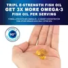 Produto Popular de Exportação de Fábrica Transfronteiriça 120 Cápsulas Gelatinosas de Óleo de Peixe de Águas Profundas Cápsulas Gelatinosas de Óleo de Peixe