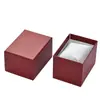 Caja de Reloj Rectangular con Patrón de Lichi con Tapa y Base, Personalizable con Logo, Exquisita Caja de Joyería al por Mayor