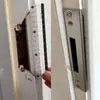 Ranhura de Fechadura Danificada no Batente da Porta do Quarto, Cobertura Estendida para Furo de Fechadura, Placa de Reparo Especial para Fechadura, Placa Guia para Fechadura de Porta, Porta de Madeira