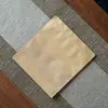 Bolsas de té de papel kraft con ventana, diseño de base plana, material engrosado, autosellables, adecuadas para envasado de alimentos y disponibles para impresión en lotes pequeños