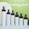 Botella Mousse Blanca de 100ml con Cepillo Limpiador y Dosificador de Espuma, Botella de Espuma de 200ml