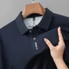 Novo produto de comércio exterior: Camisa polo masculina de manga longa, piquet hexagonal 100% algodão, respirável, confortável, quente, disponível em várias cores