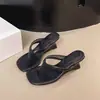 Chinelos estilo francês Fairy Toe, sandálias de verão, sandálias plataforma com aumento de altura, novo design simples e estiloso