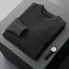 Nuevo Suéter de Cachemira para Hombre de Primavera y Otoño, Jersey de Cuello Redondo, Corte Holgado para Jóvenes y Adultos de Mediana Edad, Ropa de Punto Cálida de Lana para Negocios