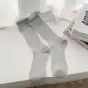 Meias de seda prateada estilo balé com cristal para mulheres, comprimento até o meio da panturrilha, meias finas transparentes para primavera e verão, meias fofas estilo doce japonês