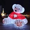 Luzes Decorativas de Natal LED Personalizadas pelo Fabricante, Projetos de Iluminação de Feriados ao Ar Livre, Luzes 3D em Forma de Animal Estéreo de Urso Sentado