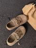 Zapatos Birkenstock Retro Todo Incluido para Mujer 2025 Otoño Nuevo Estilo Zapatos sin Cordones para Personas Bajas con Aumento Interno Zapatos Gorro
