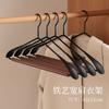 El Organizador Recomienda Perchas de Madera de Haya para Uso Doméstico, Antideslizantes, Percheros sin Marcas para Colgar Ropa, Perchas Elegantes para Ropa de Adultos para Secar Ropa