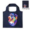 Nueva Bolsa de Compras Plegable Transfronteriza Bolsa de Almacenamiento Museo Pintura al Óleo Impermeable Bolsa de Almacenamiento de Hombro Bolsa Tote para Compras de Abarrotes