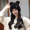Ganga Especial Gorro de Punto de Celebridad de Internet Gorro de Invierno Cálido y a Prueba de Viento Gorro de Invierno para Mujer Lindo Gorro con Protección para las Orejas Gorro para Mujer