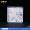 Serie de Clúster Azul y Blanco Wuhe Vajilla de Melamina Material de Grado Alimenticio Plato Comercial Cuchara para Arroz Cuchara para Sopa Base Aislante Plato para Frutas