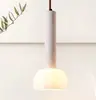 Estilo de canción estética bambú-junta mármol natural candelabro de comedor, mesa de comedor, barra de bar, sala de té Zen, estudio, lámpara de oficina larga