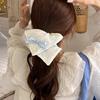 Anillo para el cabello de intestino grueso de encaje de alta calidad estilo coreano extragrande color crema estilo ballet cuerda para el cabello bolas cuerda para el cabello accesorios para el cabello tocado