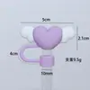 Tapa para Popote Stanley 10mm Diámetro Grande PVC Popote Suave Tapa Muñeco de Dibujos Animados Tapa Antipolvo Mayoreo