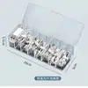 Caja de Almacenamiento de Cables de Datos de Escritorio de 8 Compartimentos Pequeña en Stock, Caja Organizadora de Cables de Cargador de Auriculares, Caja de Almacenamiento de Control Remoto por Compartimentos