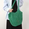 Nueva Bolsa de Almacenamiento Tejida Floral Hecha a Mano, Bolsa de Almacenamiento Artística, Bolsa de Mano de Gran Capacidad, Bolso de Hombro Simple Casual para Mujer