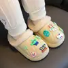 Pantuflas de Algodón para Niños y Niñas, Invierno Engrosadas de Felpa Cálidas Impermeables Bebé Hogar Pantuflas de Algodón de Punta Cerrada, Dropshipping
