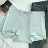 10A Boxer Pequeno Sem Costura Antibacteriano de Cintura Alta Feminino Seda Gelada Gancho Estendido Algodão Cobertura do Quadril Roupa Íntima Simples Atacado