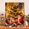 Pintura al óleo digital de Santa Claus transfronteriza para colorear DIY, diseño personalizado basado en imágenes proporcionadas, pintura decorativa acrílica para principiantes, venta al por mayor