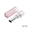 Tubo de Labial de Plástico Material de Embalaje de Maquillaje Personalizado Tubo Vacío de Labial Cuadrado Plateado con Logotipo Imprimible