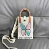 Bolso de Teléfono Móvil a Cuadros para Mujer Bolso Cruzado de Hombro Pequeño Lindo Ligero Bolso Tejido Bolso de Punto