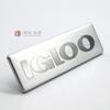 Letrero metálico aleación de zinc y aluminio corrosión alto brillo trefilado impresión placa de nombre logo LOGO impermeable acero placa de nombre láser