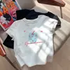 Camiseta de manga corta para niña, algodón puro para verano, nueva ropa infantil 2026, top versátil de estilo coreano para verano, moderno