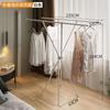 Perchero plegable para suelo, para interiores, para balcón, dormitorio, portátil, invisible