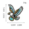 Parche Bordado Estilo Vaquero Occidental Transfronterizo Azul Ágata Parche Bordado Decorativo Turquesa de Moda