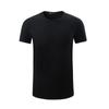 Ropa de seguridad al por mayor Camiseta verano manga corta cuello redondo negro Algodón Lycra Ropa de fitness de seguridad Ropa de entrenamiento de seguridad para propiedad