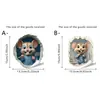 Pegatinas Divertidas e Interesantes de Ratón Sonda Animales Cubierta de Pared para Habitación Dormitorio Agujeros Feos Pegatinas Decorativas de PVC Autoadhesivas