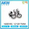 16001RS Suministro Directo de Fábrica de Cixi Rodamiento de Bolas de Surco Profundo de 12*28*7mm Rodamiento para Aerogenerador