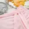 Pantalones cortos de pijama de dos piezas con textura de punto transpirable y agradable para la piel, con correa, elegantes y a la moda, ropa de exterior transfronteriza europea y americana, ropa para el hogar