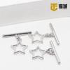 Hebilla de estrella de cinco puntas chapada en oro de 14 quilates con preservación del color, clip para collar de perlas, hecha a mano, hecha a mano, para pulsera hueca DIY