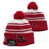 2026 Comercio Exterior Al por Mayor Nuevo Estilo Gorro de Punto con Pompón de Color Mixto, Gorro de Lana de Equipo de Fútbol, Jacquard de Doble Cara, Retro Artístico