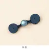 Hengmeihe Botón de Placa Cheongsam Nuevo Chinoiserie Jade Botón de una Palabra Fragante Retro Dinastía Han Tejido a Mano Accesorios de Botones
