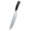 Cuchillo de chef estilo occidental transfronterizo, cuchillo de carnicero, cuchillo Santoku, cuchillo de chef de acero de Damasco, juego de cuchillos de cocina para uso doméstico