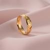 Anillo con Patrón de Rombo y Romboide Moda Europea y Americana Moda Femenina Anillo Personalizado para Pareja Anillo Popular de Internet Estilo Coreano para Dedo Índice