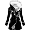 Casaco Trench Coat Grosso Novo de Inverno 2025 em Estilo Europeu e Americano com Color-Blocking e Capuz, Casaco Trench Coat Feminino Mais Vendido no Atacado