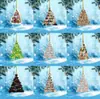 Árbol de Navidad Acrílico Plano Regalo de Navidad Colgante Decoraciones para Espejo Retrovisor de Coche en Casa Festiva