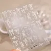 Pegatinas para Uñas con Lazo Suave Estilo Francés Tensor Ts4284 Arte Minimalista de Uñas con Lazo de Alta Gama
