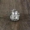 Gato de la Suerte con Cascabel Colgante de Latón Colgante Estilo Chino Vintage Accesorios para Llavero Colgante Estilo Tibetano Juguete Cultural Lote