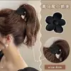 Clip para coleta alta artefacto fijo simple pasador de flor cabeza trasera clip pequeño anticaída clip femenino tocado