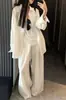 Nueva Camisa Blanca de Color Sólido con Cuello de Solapa Estilo Francés de Alta Gama para Otoño 2026, Nuevo Top Elegante de Manga Larga para Principios de Primavera