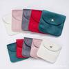 Bolsa de Veludo com Botão de Pressão do Fabricante, Bolsa de Veludo Portátil para Anel Colar, Mini Bolsa Personalizada para Armazenamento de Joias