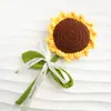 Ganando el Primer Premio de un Solo Golpe Durante la Temporada de Graduación, Producto Terminado de Ganchillo Hecho a Mano, Bendición Estudiantil de Girasol, Regalo para el Examen de Ingreso a la Preparatoria, Flor Artificial