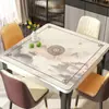 Nuevo Mantel Cuadrado Estilo Chino, Impermeable y a Prueba de Aceite, Mantel Protector de Escritorio de los Ocho Inmortales, Estilo Nacional, Lujo Ligero, Sensación de Alta Gama, Mantel Cuadrado