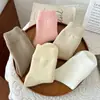 Calcetines de Cachemir para Mujer, Calcetines Cálidos para el Hogar y para Dormir de Otoño e Invierno, Calcetines Gruesos Forrados de Vellón de Imitación de Lana, Calcetines Versátiles para Mujer